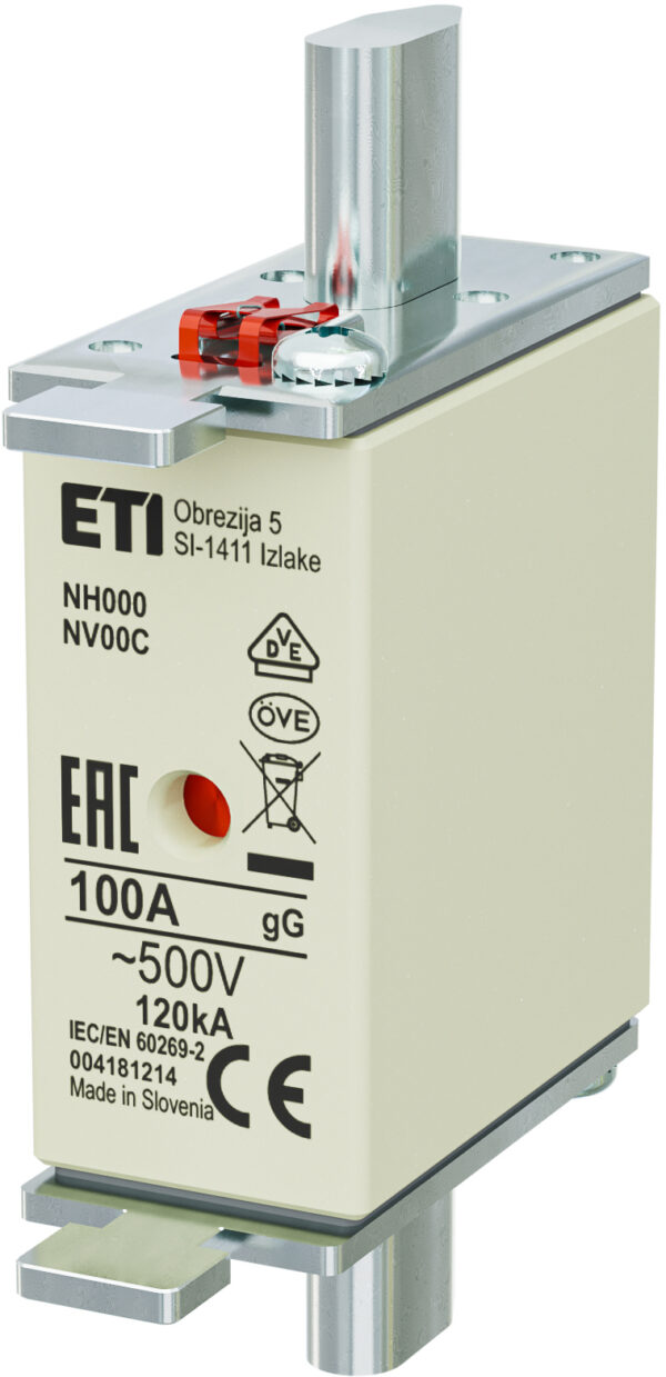 Patron NH00 100 A. 500V ETI