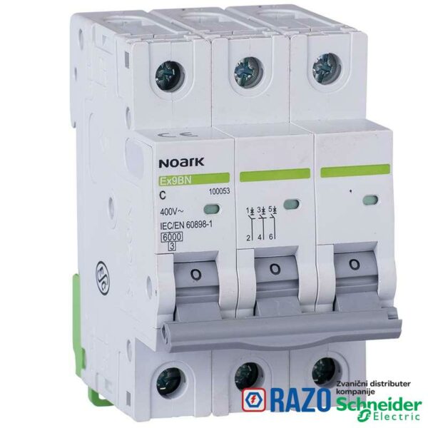 AUTOMATSKI OSIGURAČ RX3-MCB 63A , 3P (6kA, C kriva) 4192-41