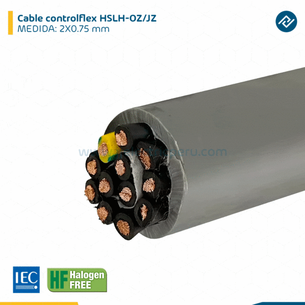 Kabel HSLH-OZ 2X0.75 mm2