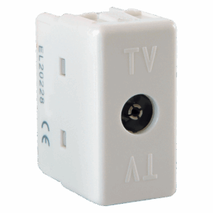 Tv utičnica indiv f/f 1m bijela