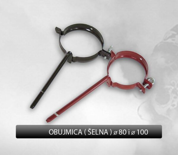 Obujmica za oluk sa udubljenjem za prič. provodnika 100mm