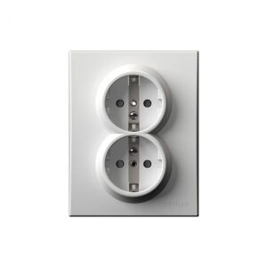 PRESTIGE PRIKLJUČNICA PVC DUPLA bijela