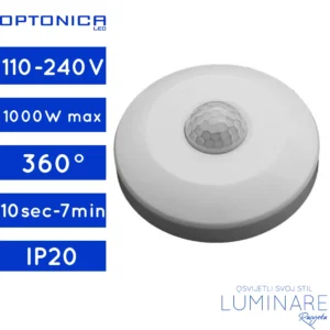 Senzor pokreta 360 1000W IP20 bijeli